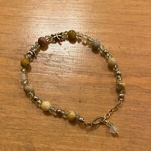 Dragonfly Stone Beaded Bracelet